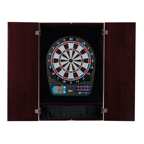 viper metropolitan steel dartboard and cabinet combo|Viper Metropolitan Mahogany Soft Tip Dartboard Cabinet.